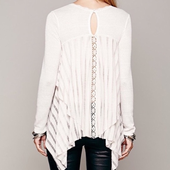 Free People embroidered tiered flowy long sleeved top - Picture 13 of 13
